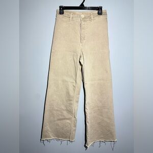 Zara Beige High-Waisted Pants